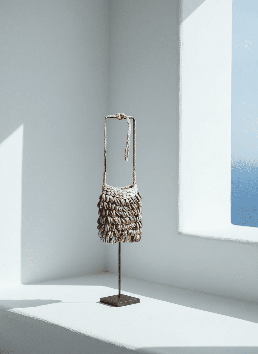 ANKASCHU | Naturmuscheln | Wanddekor „Muschelspiel“ – Natur