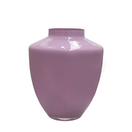 Vase „Tugela“ – Hellrosa, mundgeblasenes Glas