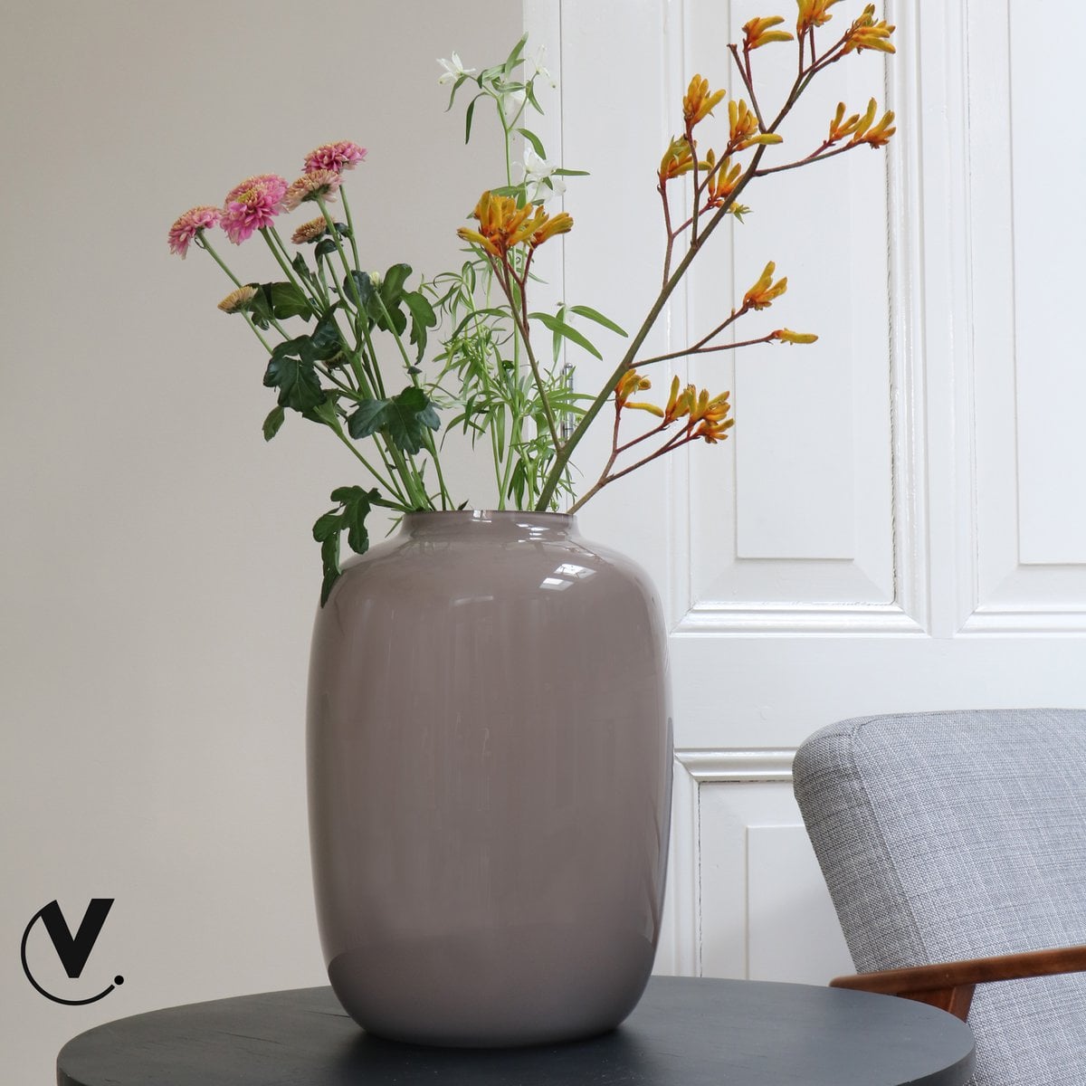 ANKASCHU | Keramikvase | „Artic Erde“ – Erdton