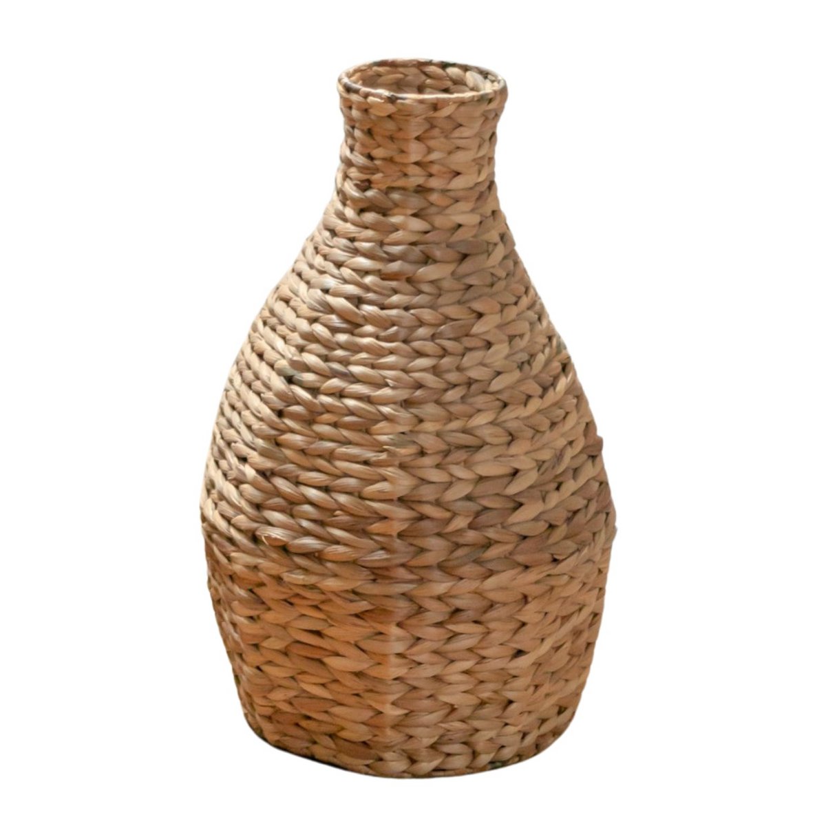 Dayana – Geflochtene Boho Vase aus Wasserhyazinthe