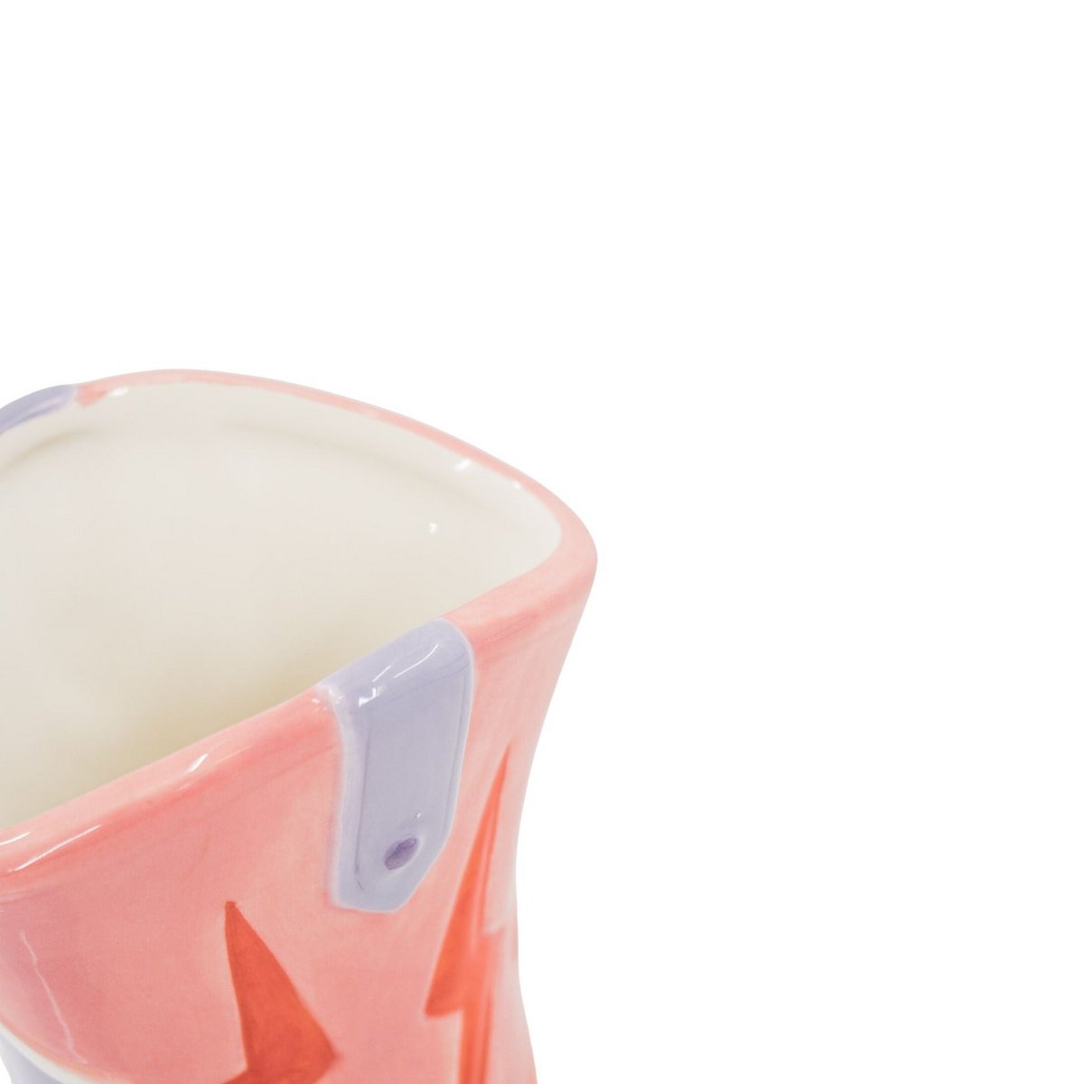 Startvase Pink / Lilac – Keramikvase in Stiefelform