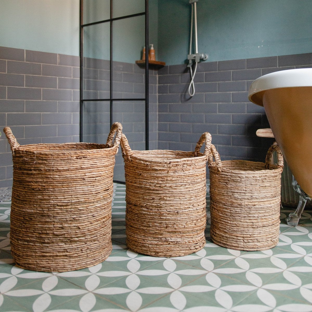 ANKASCHU | Bananenfaser | Aufbewahrungskorb „Syailendra“ – 3 Größen