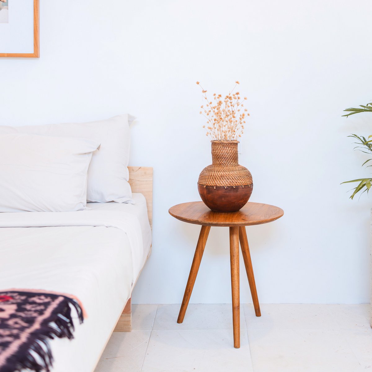 Kamari – Rattanvase für Trockenblumen