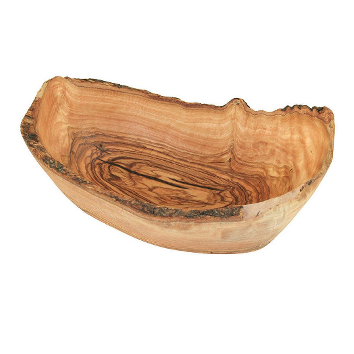 Olivenholz-Schale „TERRA“ – Allzweck-Schale, handgefertigt (ca. 30–33 cm)
