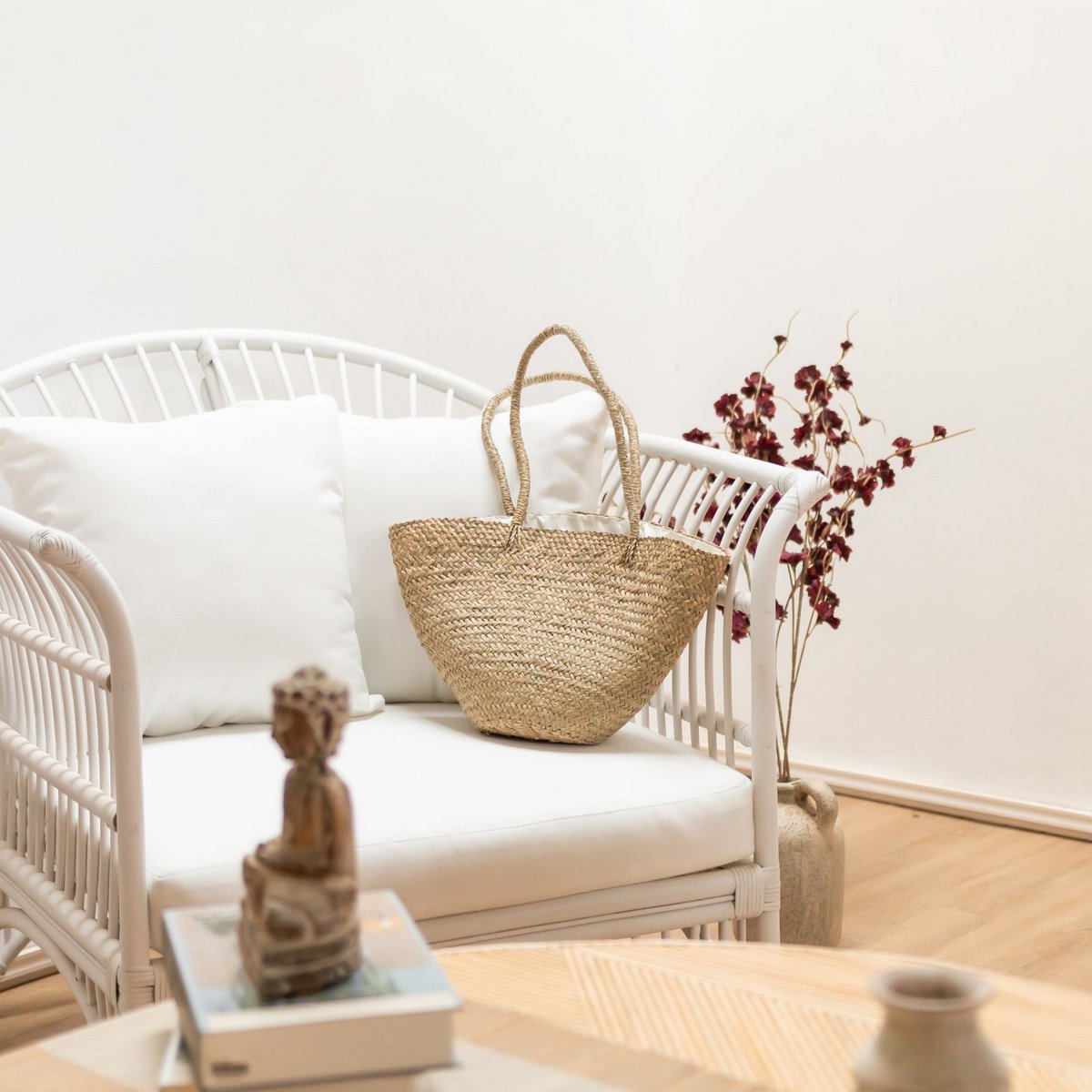 Tamu – Handgewebte Seegras-Umhängetasche Tote Beach Bag