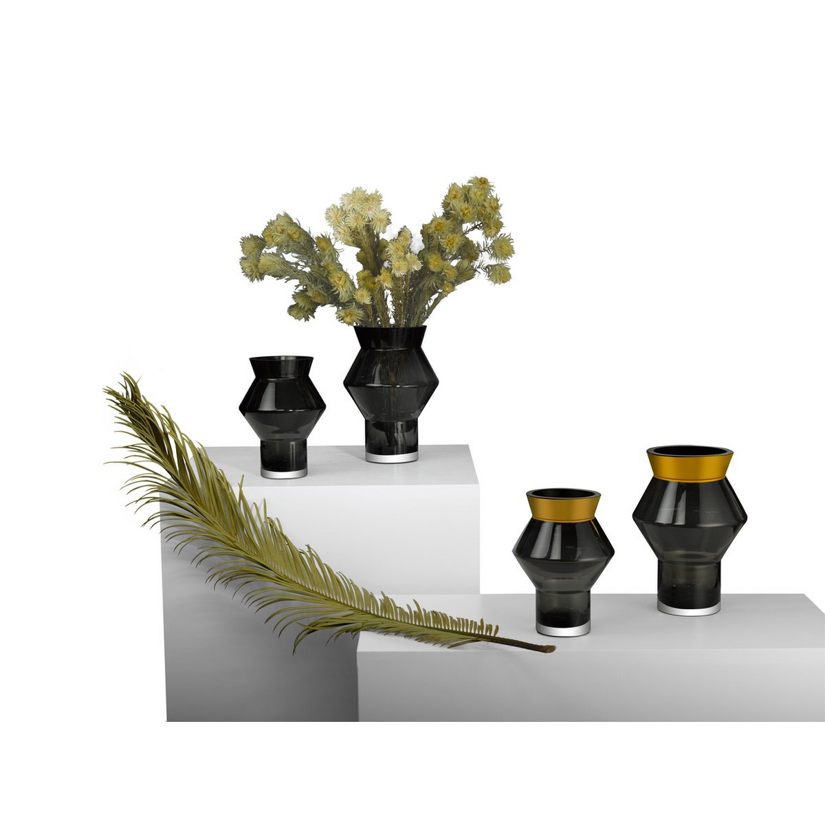 CUZCO GO – Glasvase mit 24k Goldrand