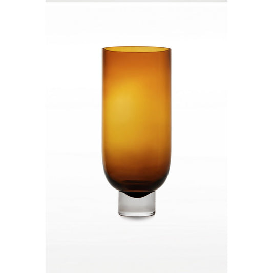 OMAHA36AM – Hohe Glasvase in warmem Dunkelorange