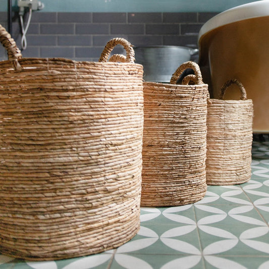 ANKASCHU | Bananenfaser | Aufbewahrungskorb „Syailendra“ – 3 Größen