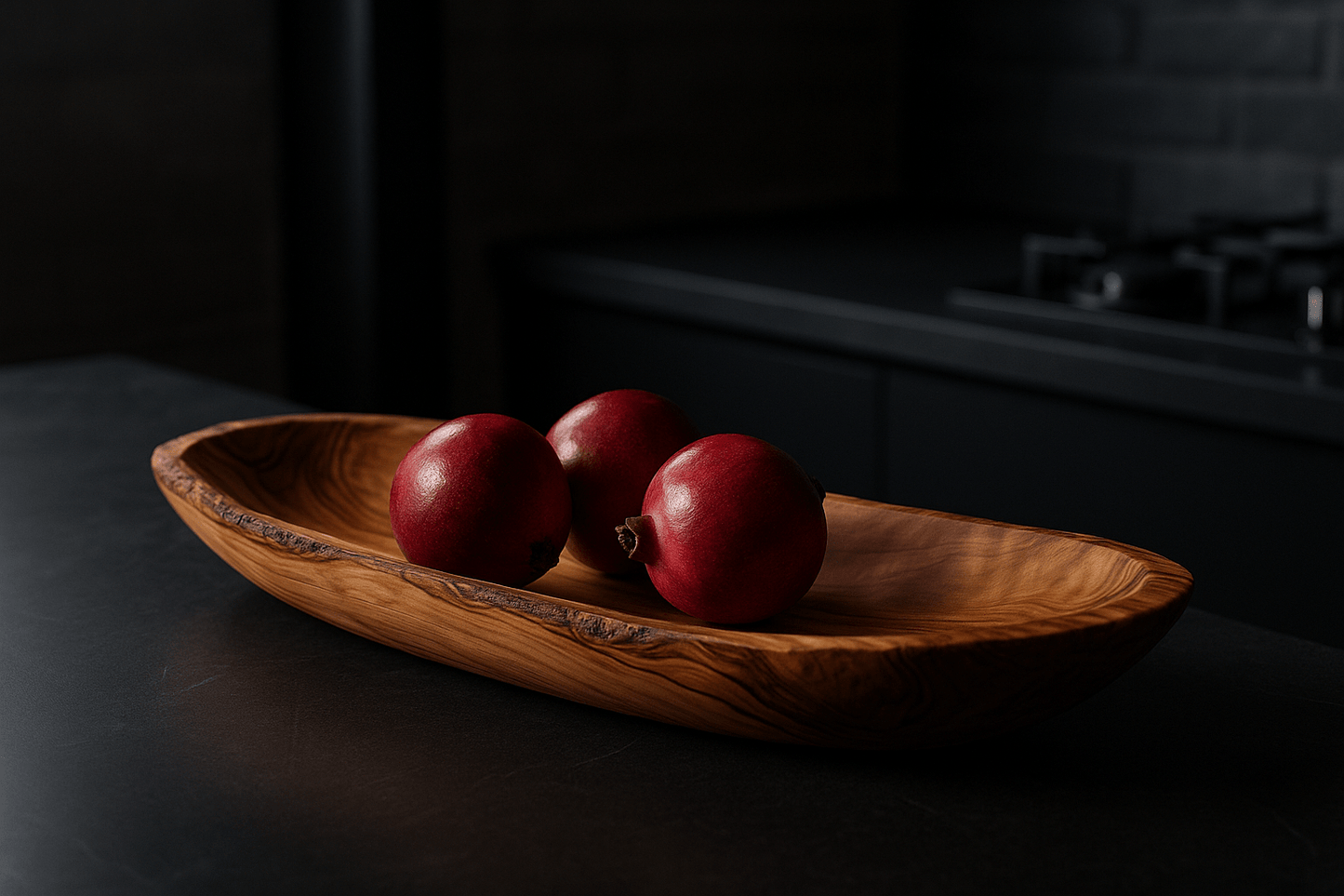 Olivenholz-Schale „TERRA“ – Allzweck-Schale, handgefertigt (ca. 30–33 cm)