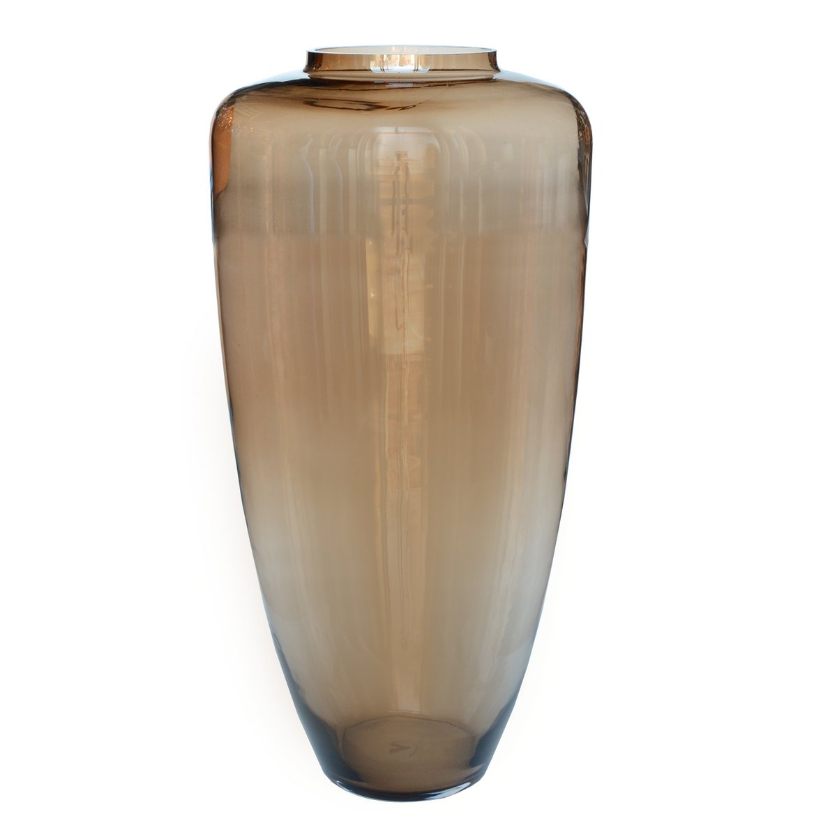 Vase „Kongo Taupe“ – Hohe Glasvase mit ruhiger Präsenz