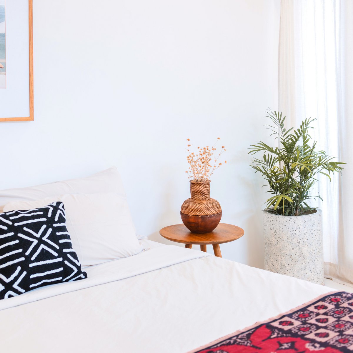 Kamari – Rattanvase für Trockenblumen