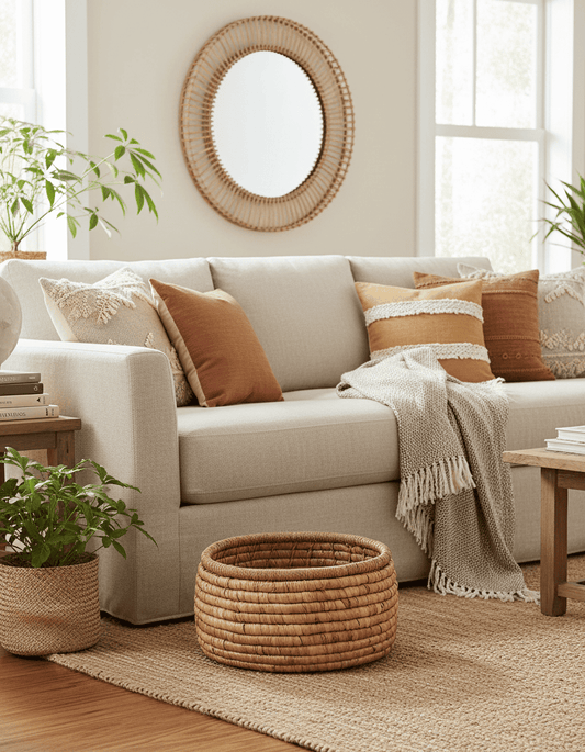 ANKASCHU | Bananenblatt | Korb „Sarvatah“ – Natur