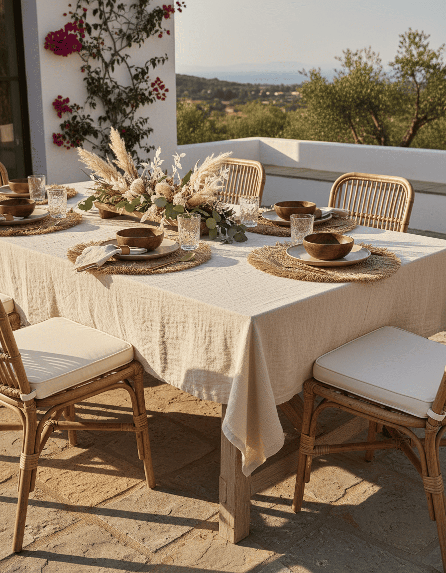 ANKASCHU | Bast & Wasserhyazinthe | Tischset „Java“ – Natur