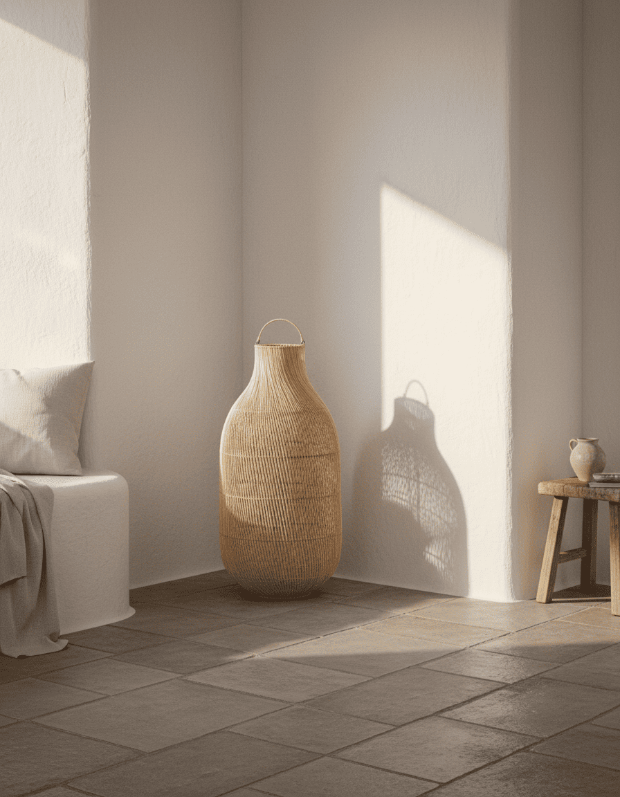 ANKASCHU | Rattan | Lichtobjekt „Kendi“ – Natur