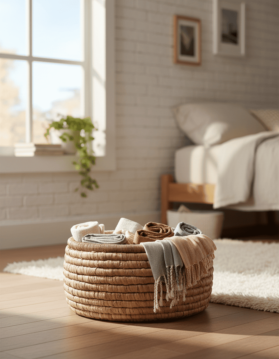 ANKASCHU | Bananenblatt | Korb „Sarvatah“ – Natur