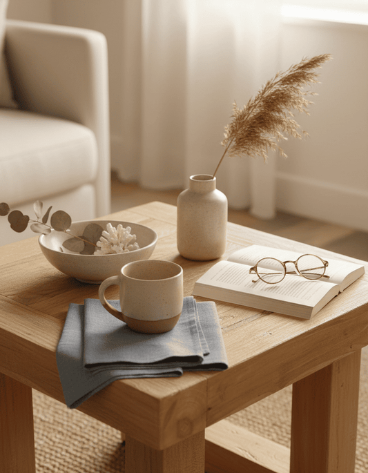 ANKASCHU | Teakholz | Beistelltisch – Recycelt, Natur