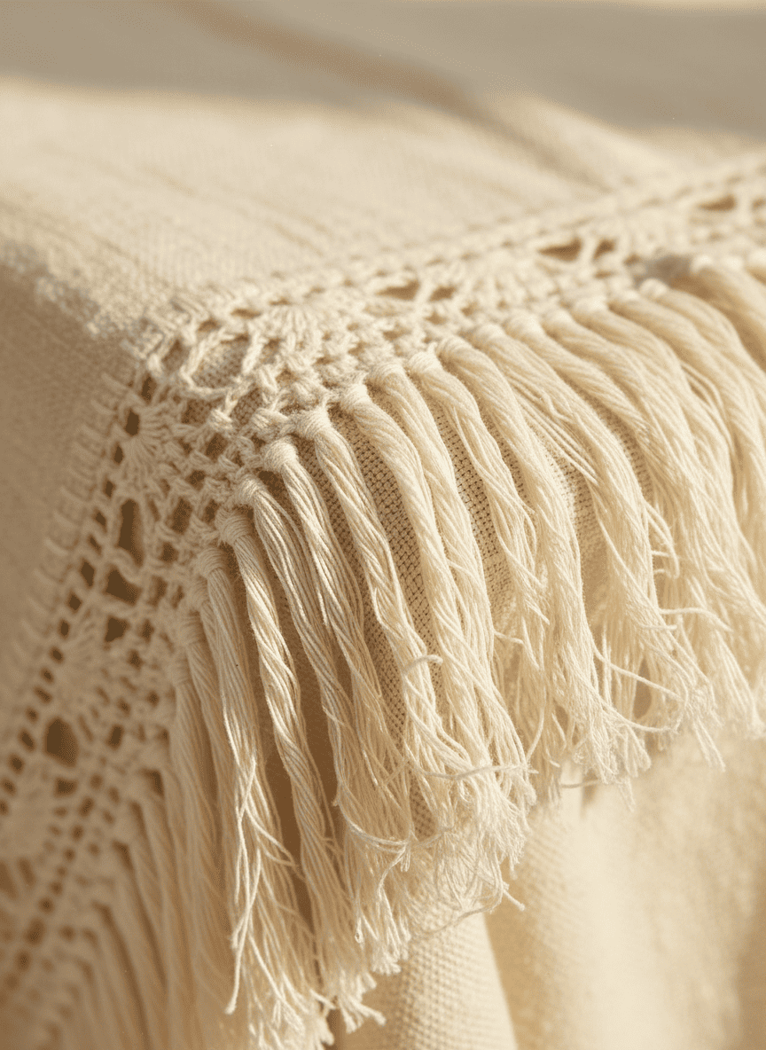 ANKASCHU | Baumwolle | Tagesdecke „Gypsy“ – Natur