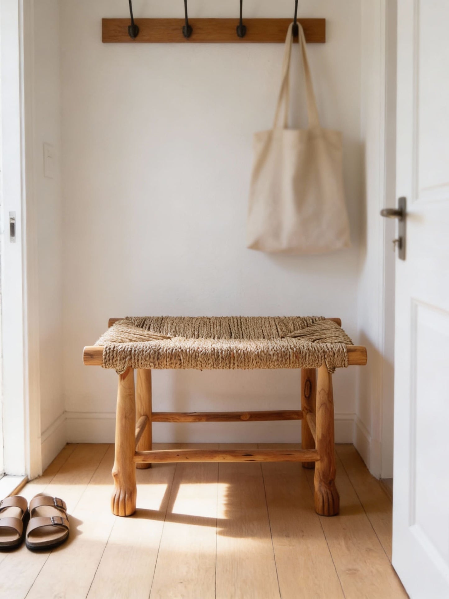 ANKASCHU | Holz & Seegras | Bank „Sungai“ – Natur