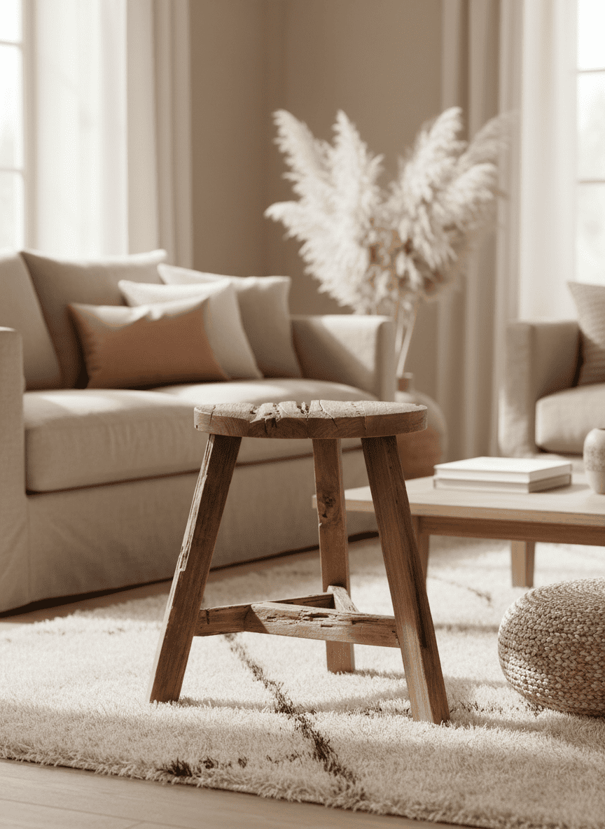 ANKASCHU | Teakholz | Hocker „Yatai“ – Natur