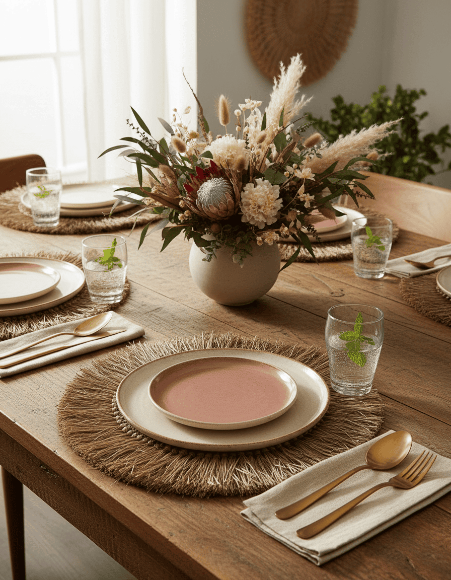 ANKASCHU | Bast | Tischset „Bali“ – Natur