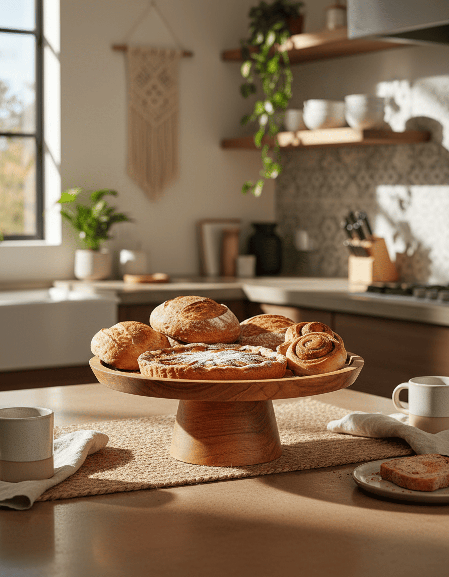 ANKASCHU | Teakholz | Kuchenständer „Root“ – Natur