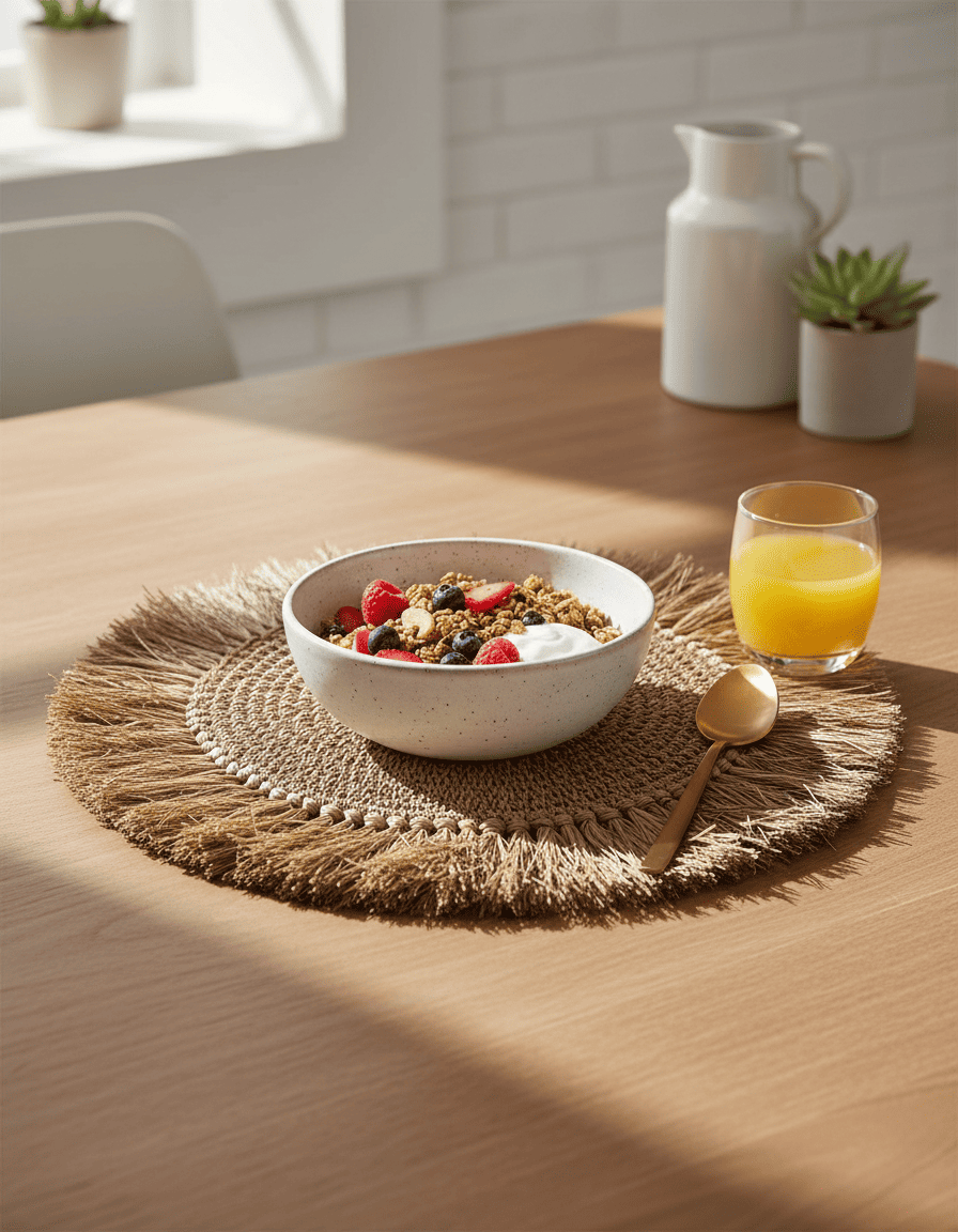 ANKASCHU | Bast | Tischset „Bali“ – Natur