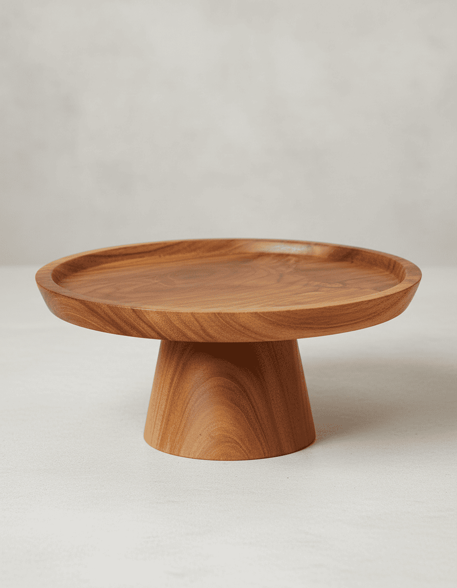 ANKASCHU | Teakholz | Kuchenständer „Root“ – Natur