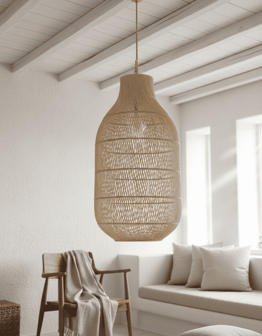 ANKASCHU | Rattan | Lichtobjekt „Kendi“ – Natur