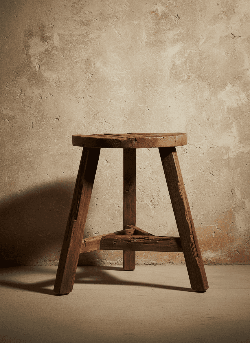 ANKASCHU | Teakholz | Hocker „Yatai“ – Natur