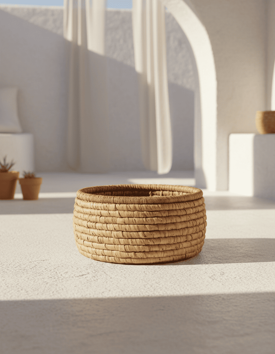 ANKASCHU | Bananenblatt | Korb „Sarvatah“ – Natur