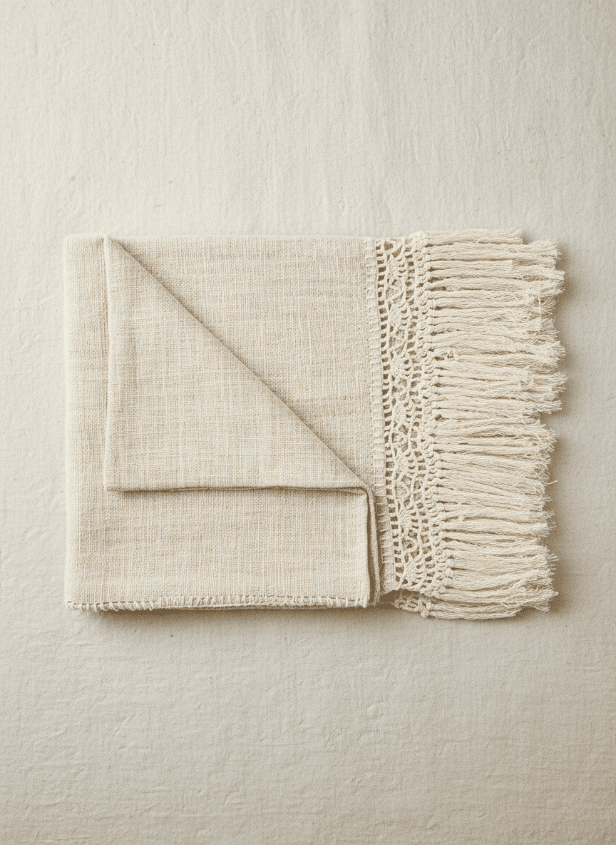 ANKASCHU | Baumwolle | Tagesdecke „Gypsy“ – Natur