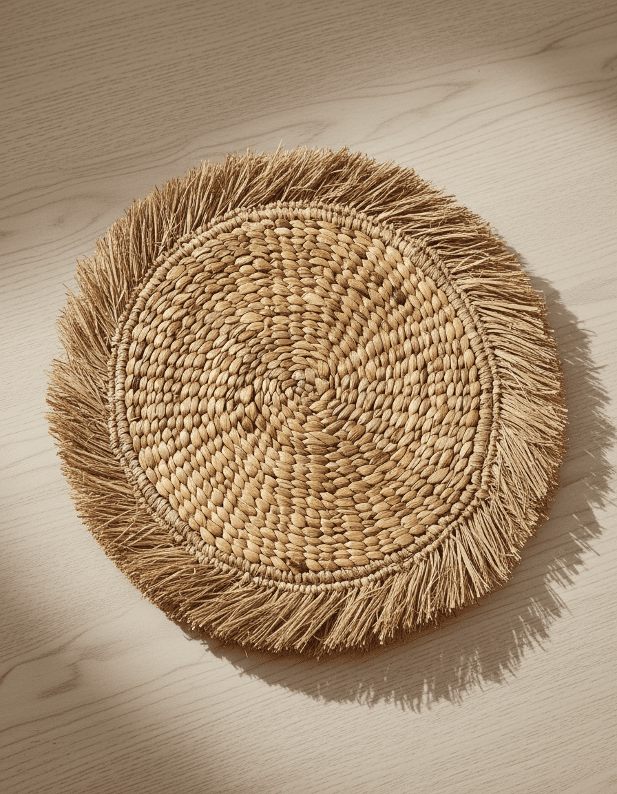 ANKASCHU | Bast & Wasserhyazinthe | Tischset „Java“ – Natur