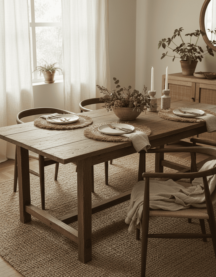 ANKASCHU | Bast & Wasserhyazinthe | Tischset „Java“ – Natur