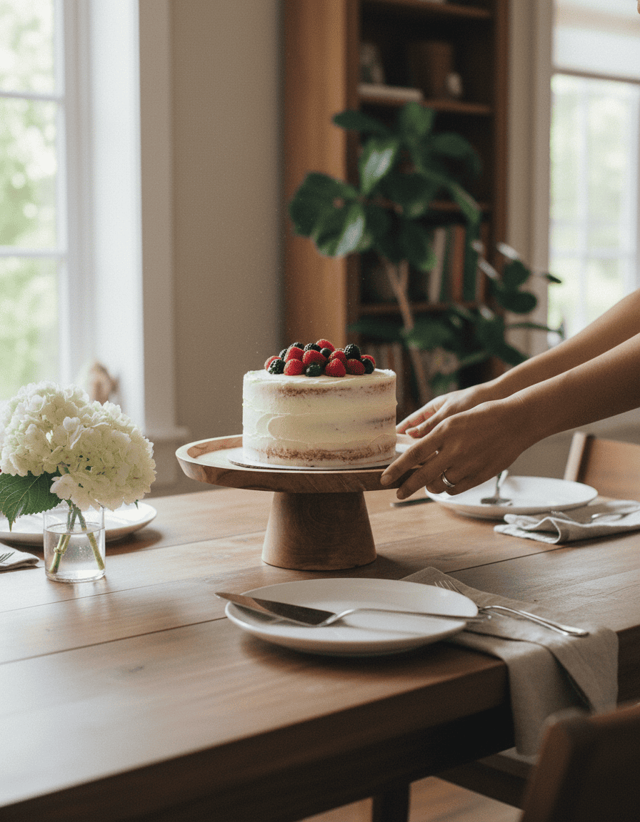 ANKASCHU | Teakholz | Kuchenständer „Root“ – Natur