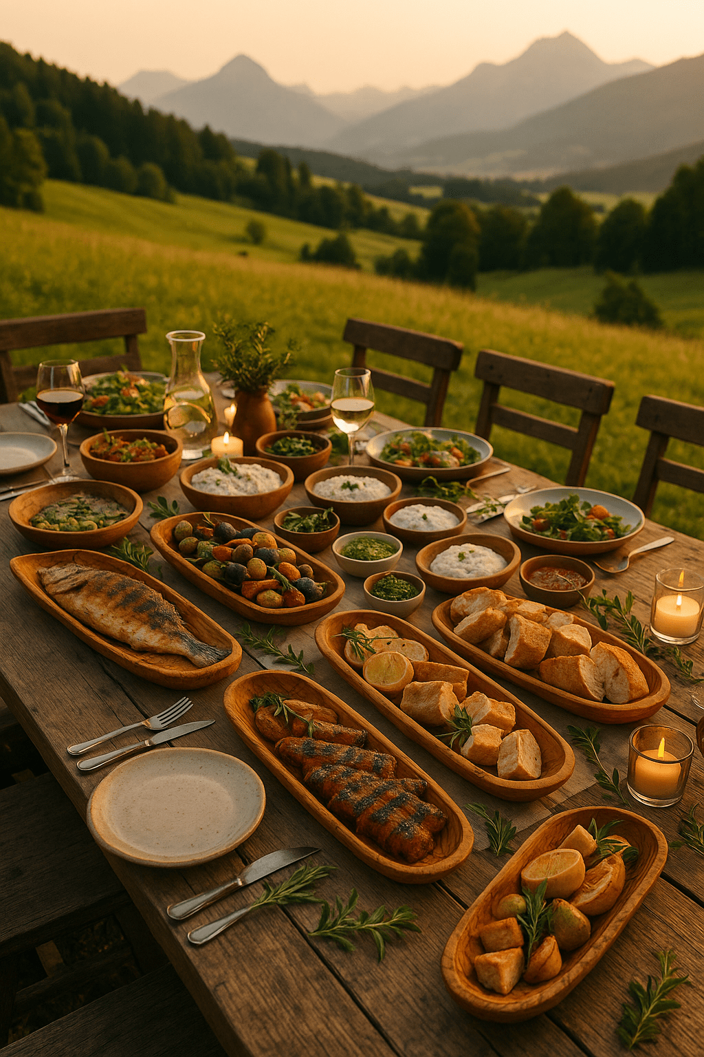 Olivenholz-Schale „TERRA“ – Allzweck-Schale, handgefertigt (ca. 30–33 cm)