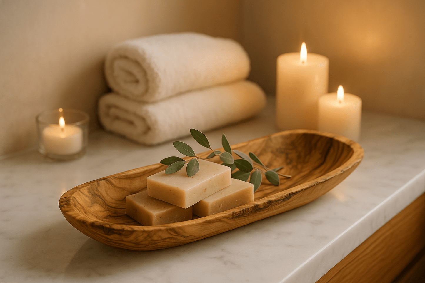 Olivenholz-Schale „TERRA“ – Allzweck-Schale, handgefertigt (ca. 30–33 cm)